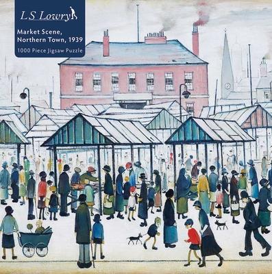 Cover: 9781839642876 | Adult Jigsaw Puzzle L.S. Lowry: Market Scene, Northern Town, 1939