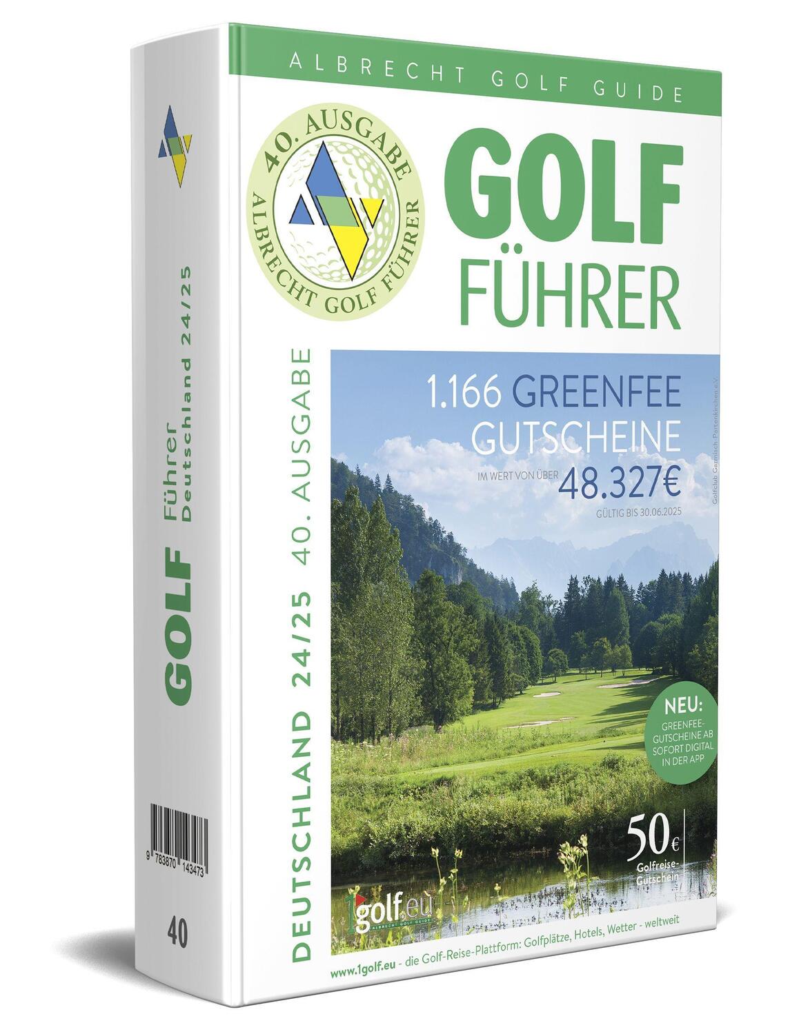 Cover: 9783870143473 | Albrecht Golf Führer Deutschland 24/25 inklusive Greenfee Gutscheinen