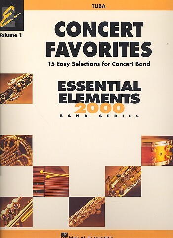 Cover: 9780634052132 | Concert Favorites Vol. 1 - Tuba | Essential Elements Band Folios