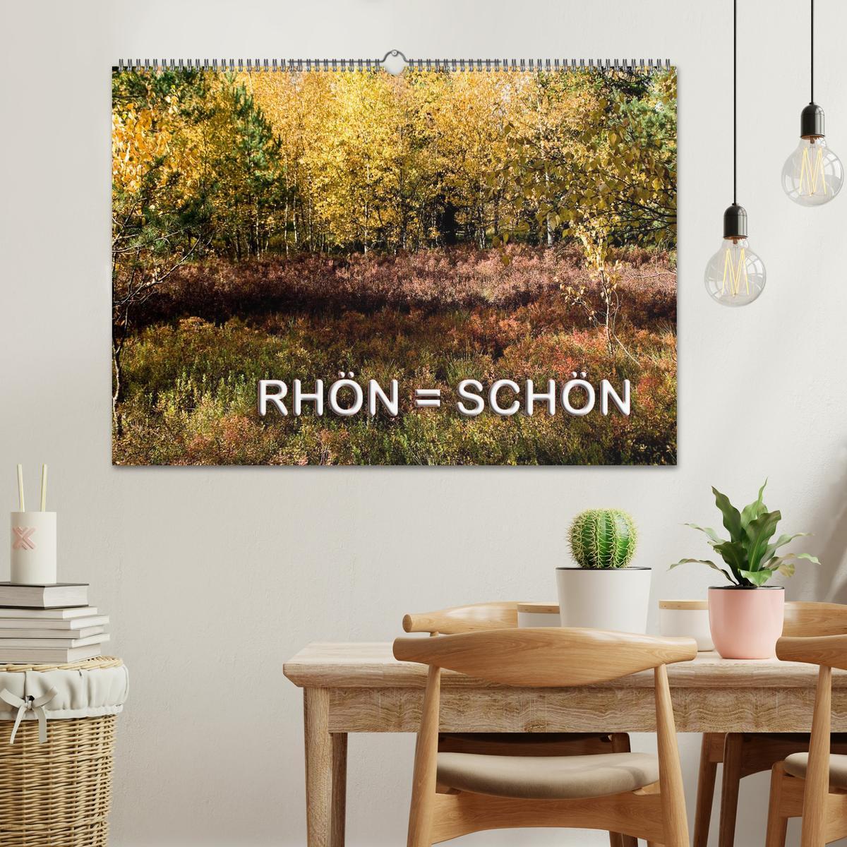 Bild: 9783435778546 | RHÖN = SCHÖN (Wandkalender 2025 DIN A2 quer), CALVENDO Monatskalender