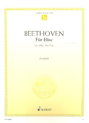 Cover: 9790001089319 | Für Elise | Ludwig van Beethoven | Broschüre | 4 S. | Deutsch | 1986