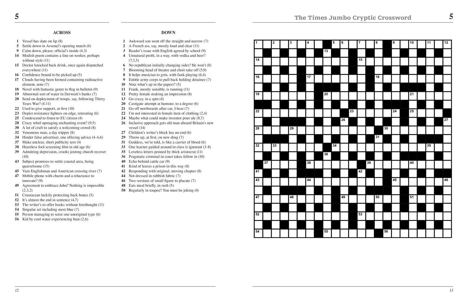 Bild: 9780008617981 | The Times Jumbo Cryptic Crossword Book 22 | Games (u. a.) | Buch