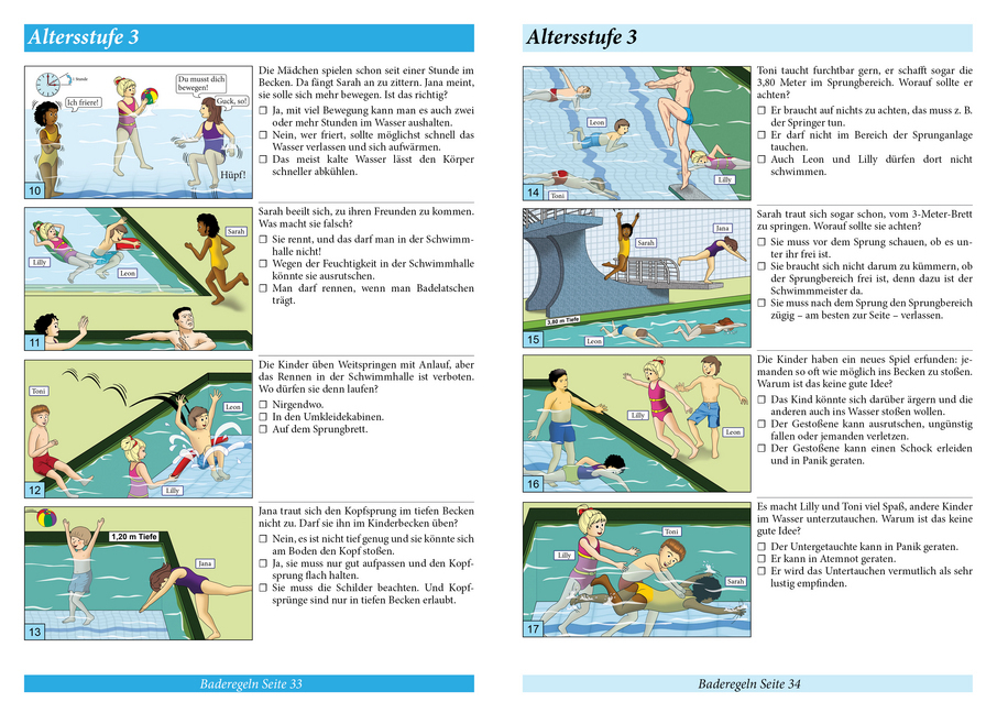 Bild: 9783944824710 | Schwimmen lernen 9: Baderegeln, laminiert, laminiert, laminiert | Box