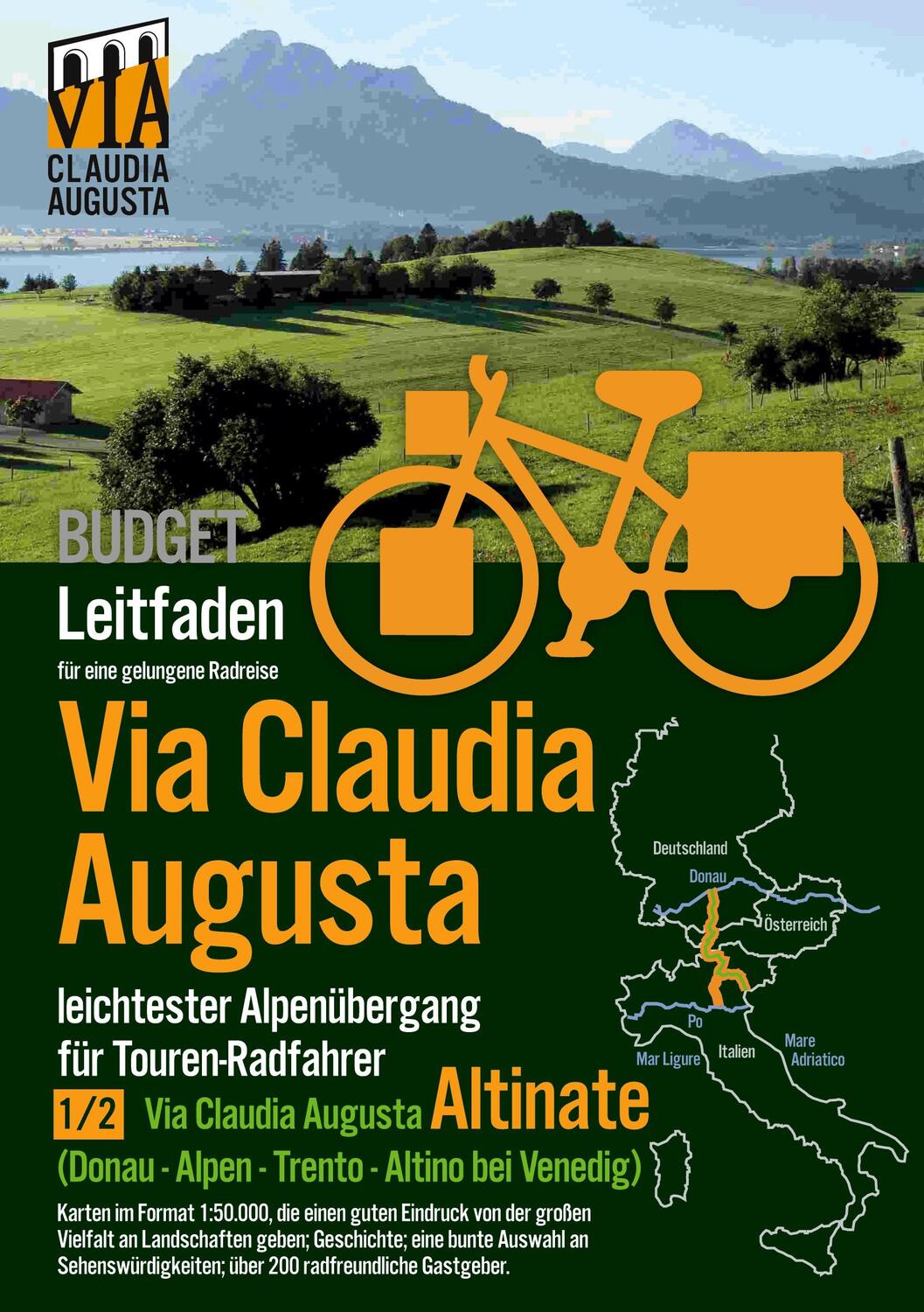Cover: 9783751959858 | Rad-Route Via Claudia Augusta 1/2 Altinate Budget | Tschaikner | Buch
