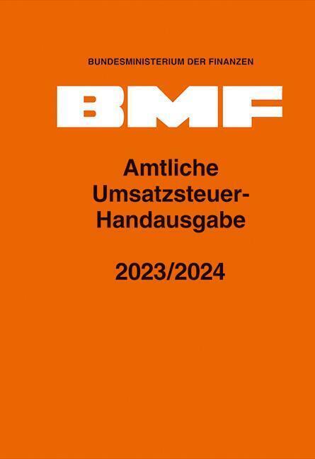 Cover: 9783503237746 | Amtliche Umsatzsteuer-Handausgabe 2023/2024 | Finanzen | Buch | 2024