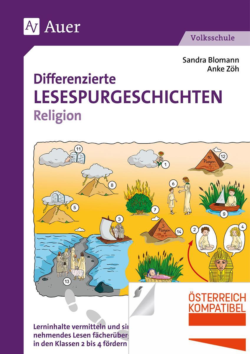 Cover: 9783403080213 | Differenzierte Lesespurgeschichten Religion | Sandra Blomann (u. a.)