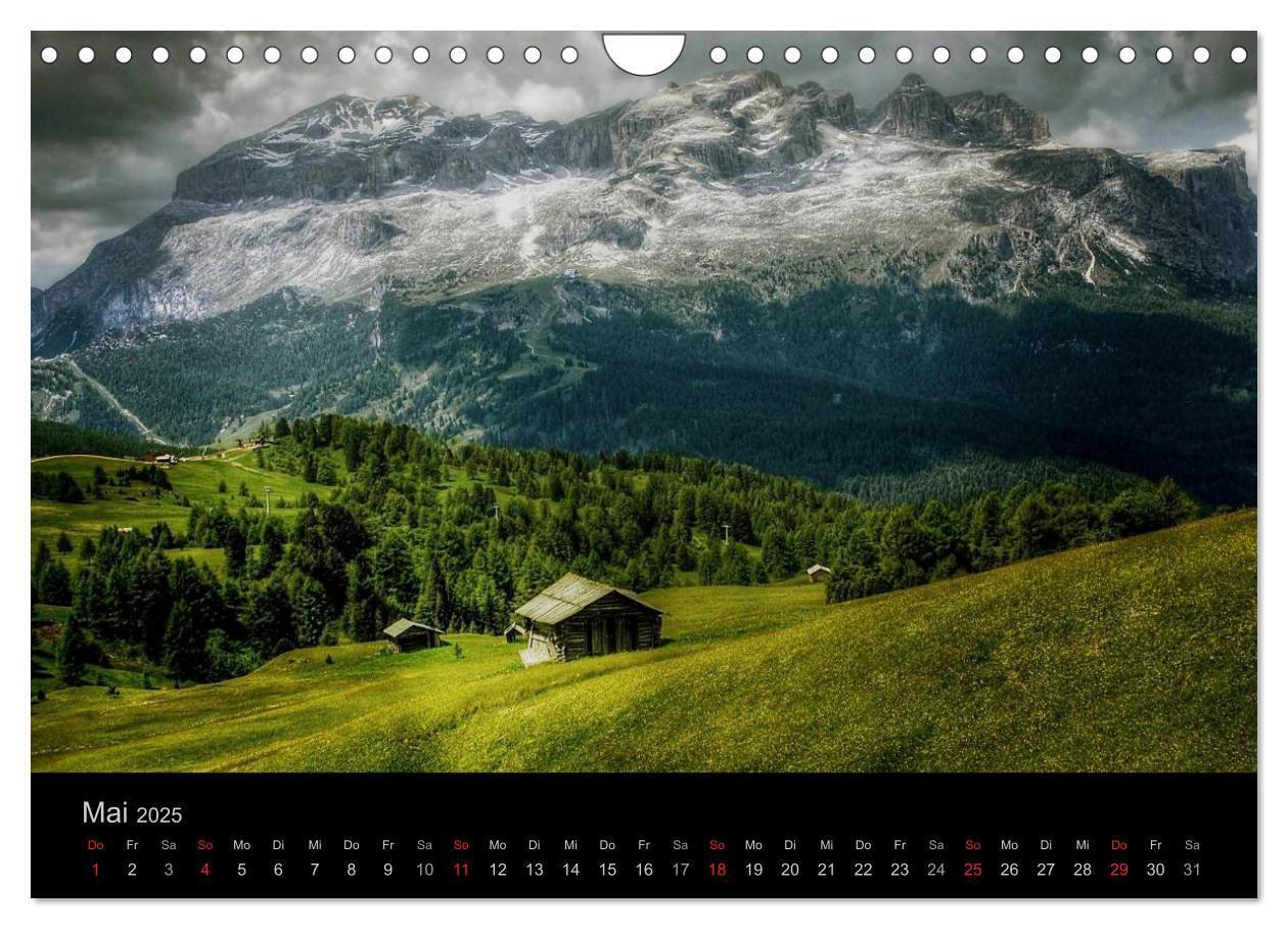 Bild: 9783435808915 | Mystische Dolomiten (Wandkalender 2025 DIN A4 quer), CALVENDO...