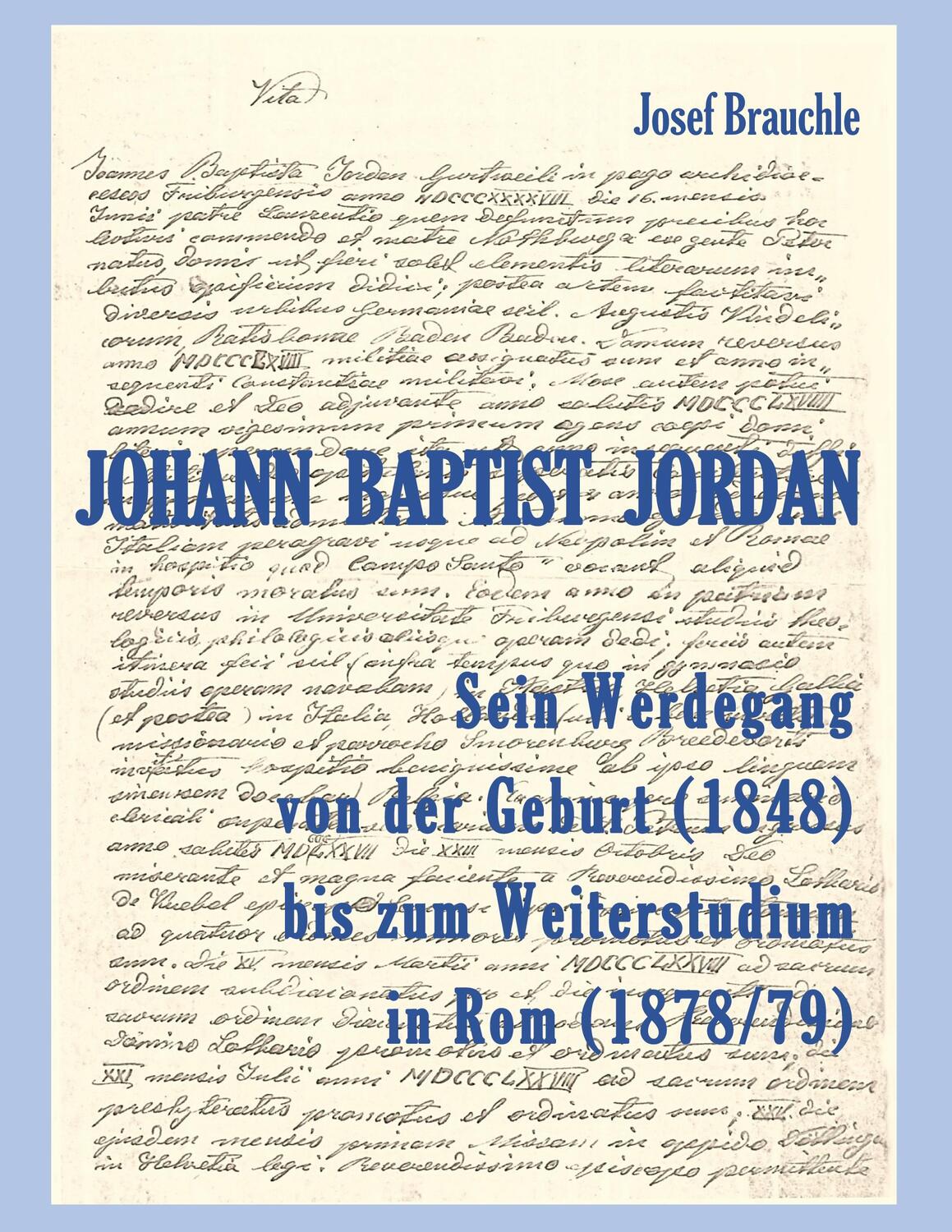 Cover: 9783347310537 | Johann Baptist Jordan | Josef Brauchle | Taschenbuch | Paperback
