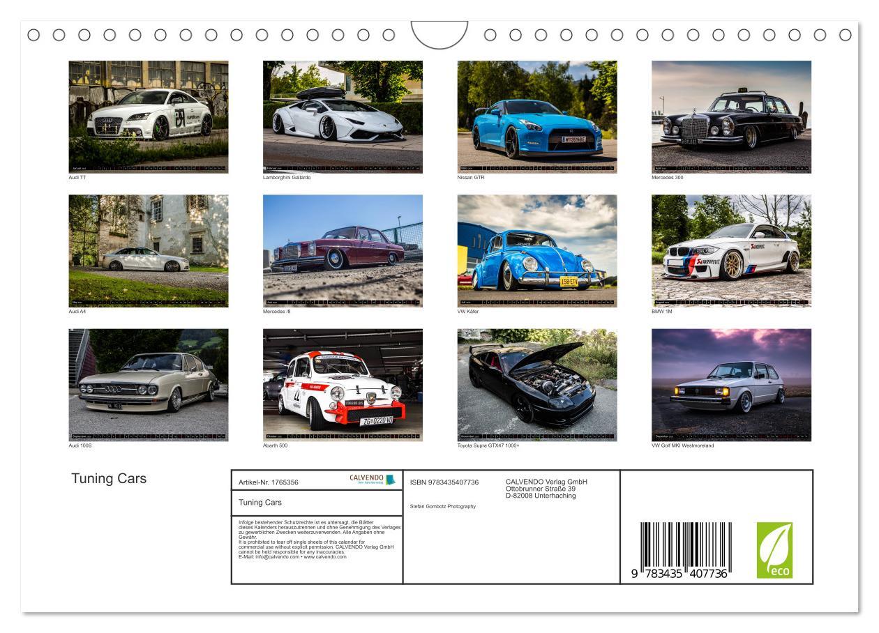 Bild: 9783435407736 | Tuning Cars (Wandkalender 2025 DIN A4 quer), CALVENDO Monatskalender