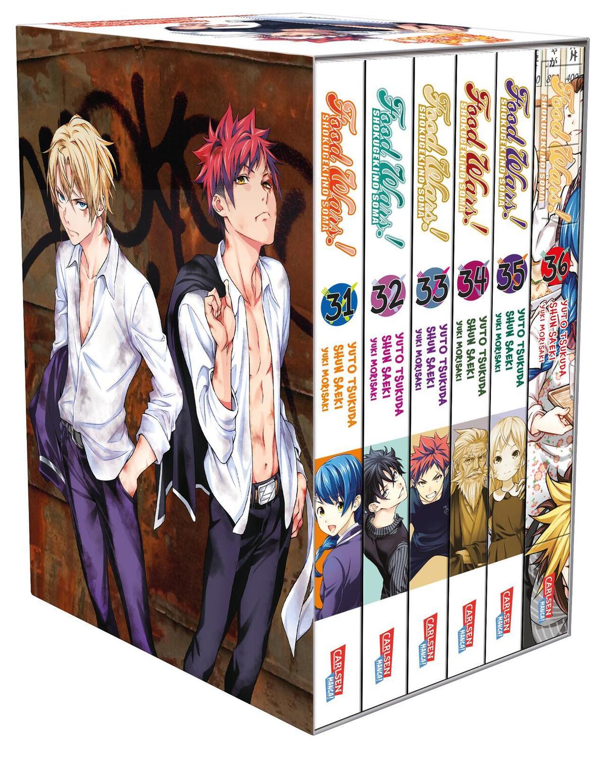 Cover: 9783551777591 | Food Wars - Shokugeki No Soma, Bände 31-36 im Sammelschuber mit Extra