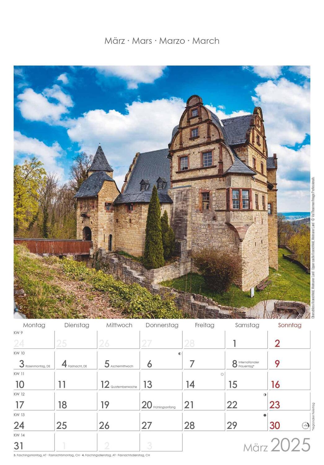 Bild: 4251732343361 | Thüringen 2025 - Bild-Kalender 23,7x34 cm - Regional-Kalender -...