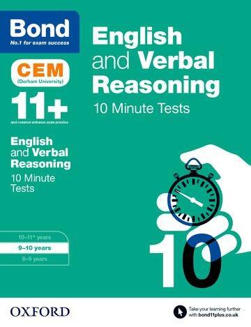 Cover: 9780192746825 | Bond 11+: English &amp; Verbal Reasoning: CEM 10 Minute Tests | 9-10 years
