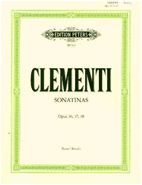 Cover: 9790014002138 | Sonatinen für Klavier op. 36, 37, 38 | Muzio Clementi | Taschenbuch