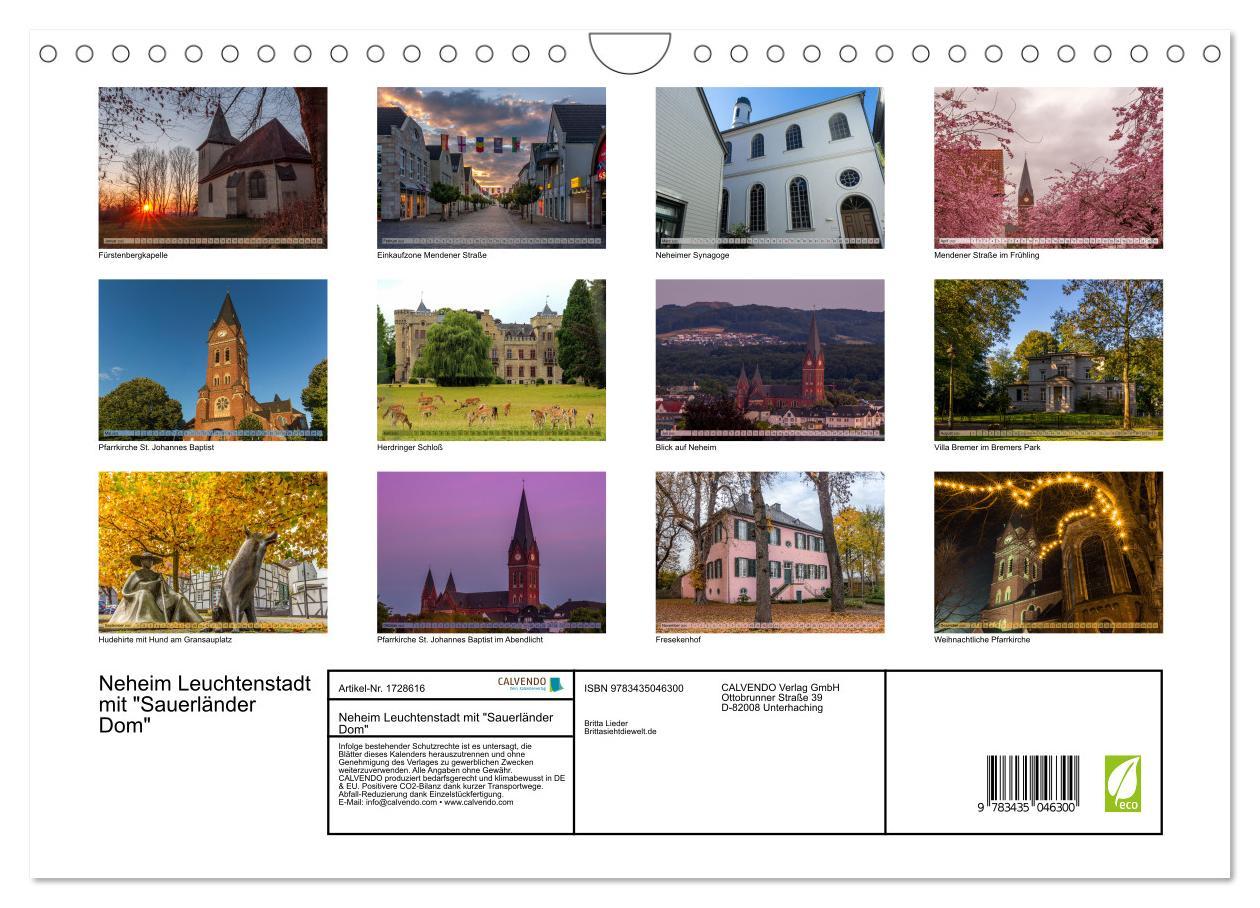 Bild: 9783435046300 | Neheim Leuchtenstadt mit "Sauerländer Dom" (Wandkalender 2025 DIN...