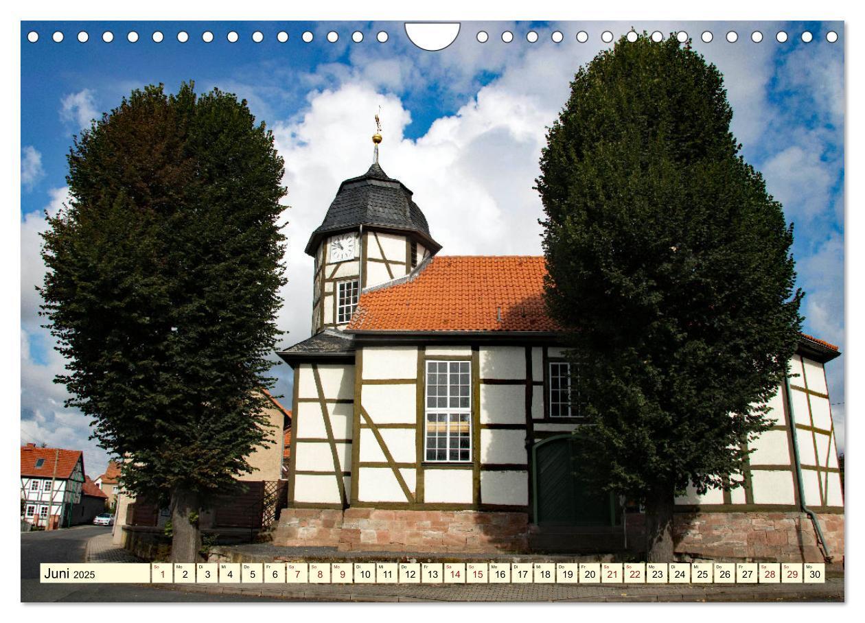 Bild: 9783435032617 | Fachwerkhäuser - Kirchen in Thüringen (Wandkalender 2025 DIN A4...