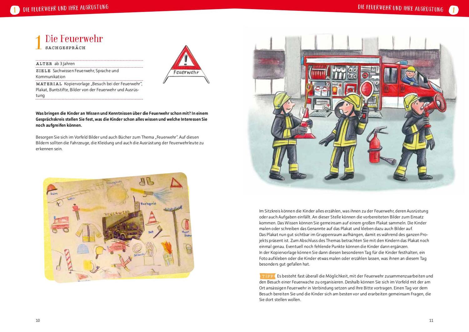 Bild: 9783780651525 | Projektreihe Kindergarten - Bei der Feuerwehr | Anja Mohr | Buch