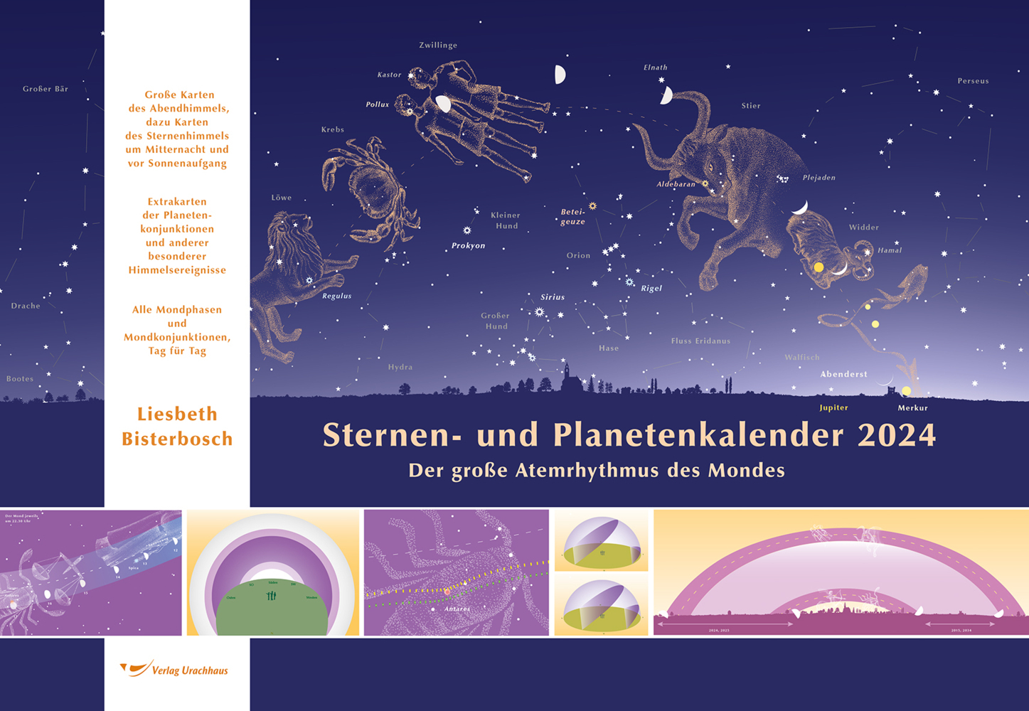 Cover: 4260300470651 | Sternen- und Planetenkalender 2024 | Liesbeth Bisterbosch | Kalender