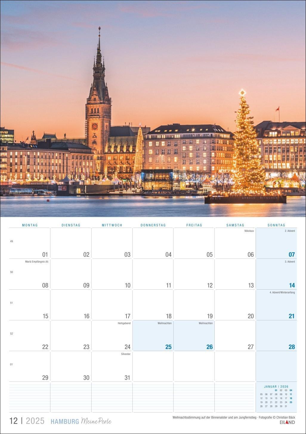 Bild: 9783964023445 | Hamburg ...meine Perle Kalender 2025 | Eiland | Kalender | 13 S.