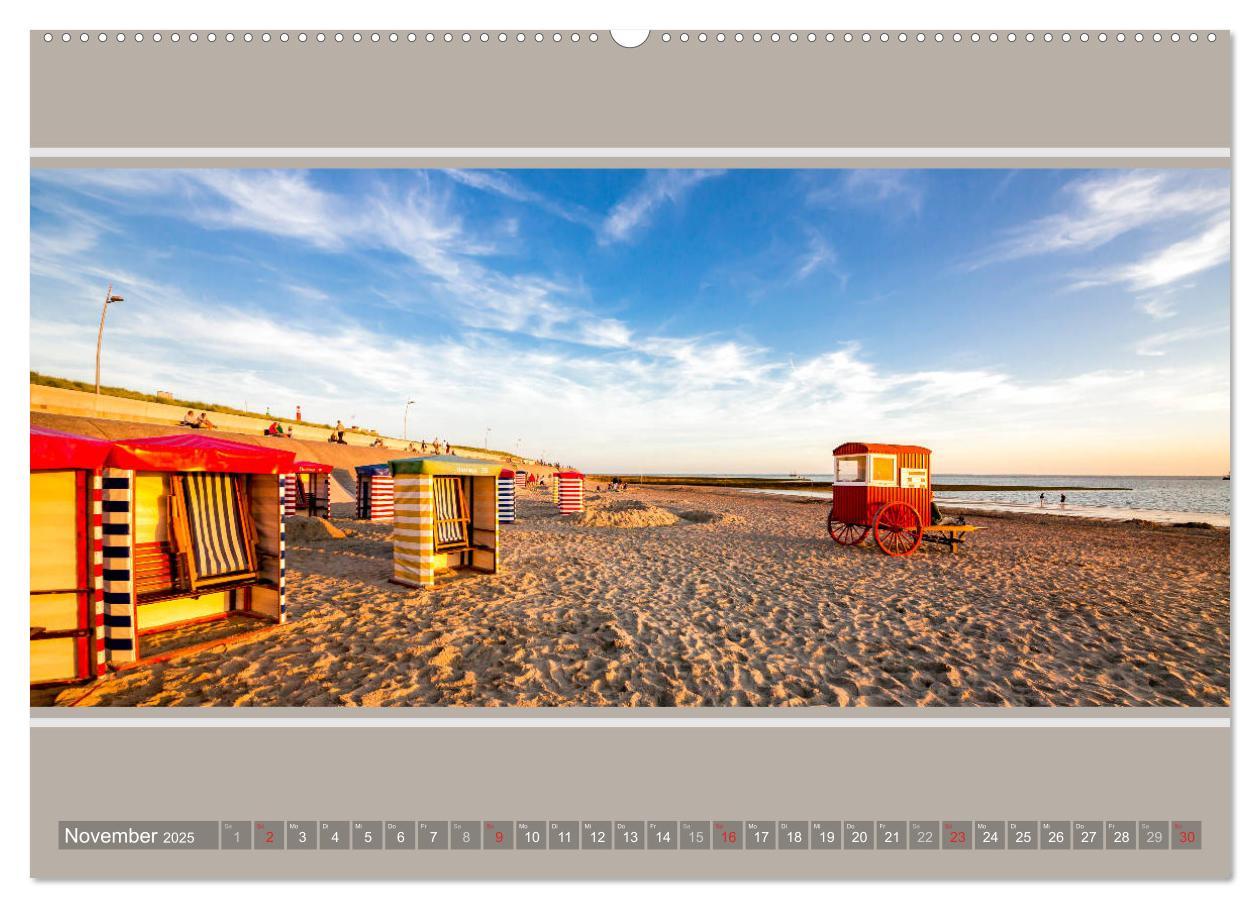 Bild: 9783435485123 | Strandblicke Borkum und Norderney (Wandkalender 2025 DIN A2 quer),...