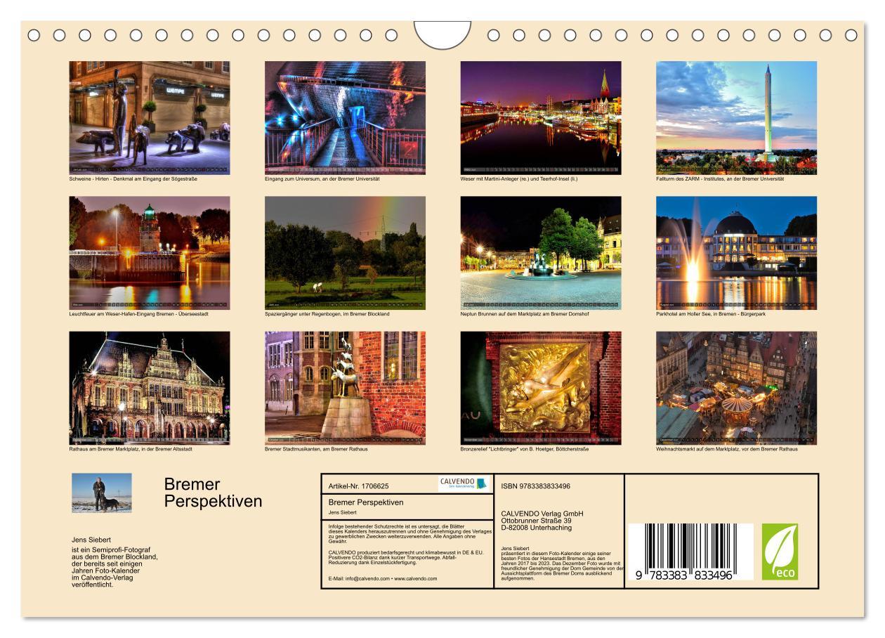 Bild: 9783383833496 | Bremer Perspektiven (Wandkalender 2025 DIN A4 quer), CALVENDO...