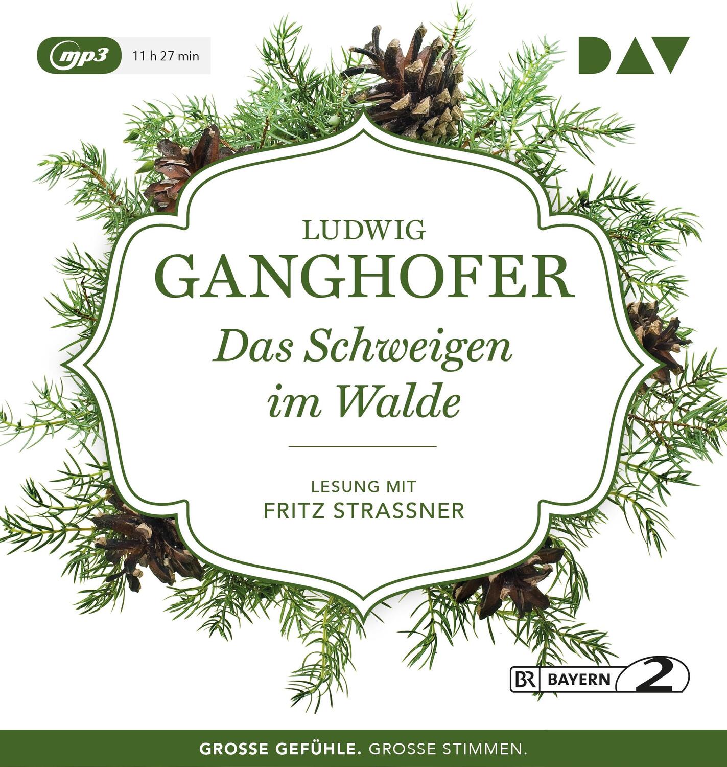 Cover: 9783742400390 | Das Schweigen im Walde | Lesung mit Fritz Straßner | Ludwig Ganghofer