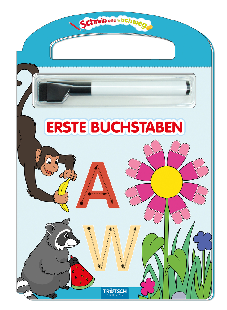 Cover: 9783957749277 | Schreib und wisch weg - Erste Buchstaben, m. Stift | Taschenbuch