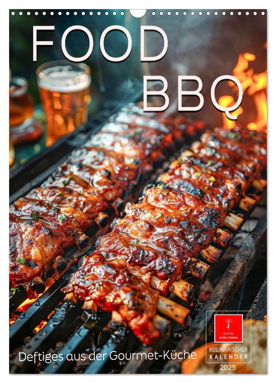 Cover: 9783457123034 | Food BBQ - Deftiges aus der Gourmet-Küche (Wandkalender 2025 DIN A3...