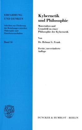 Cover: 9783428004331 | Kybernetik und Philosophie. | Helmar Frank | Taschenbuch | 190 S.