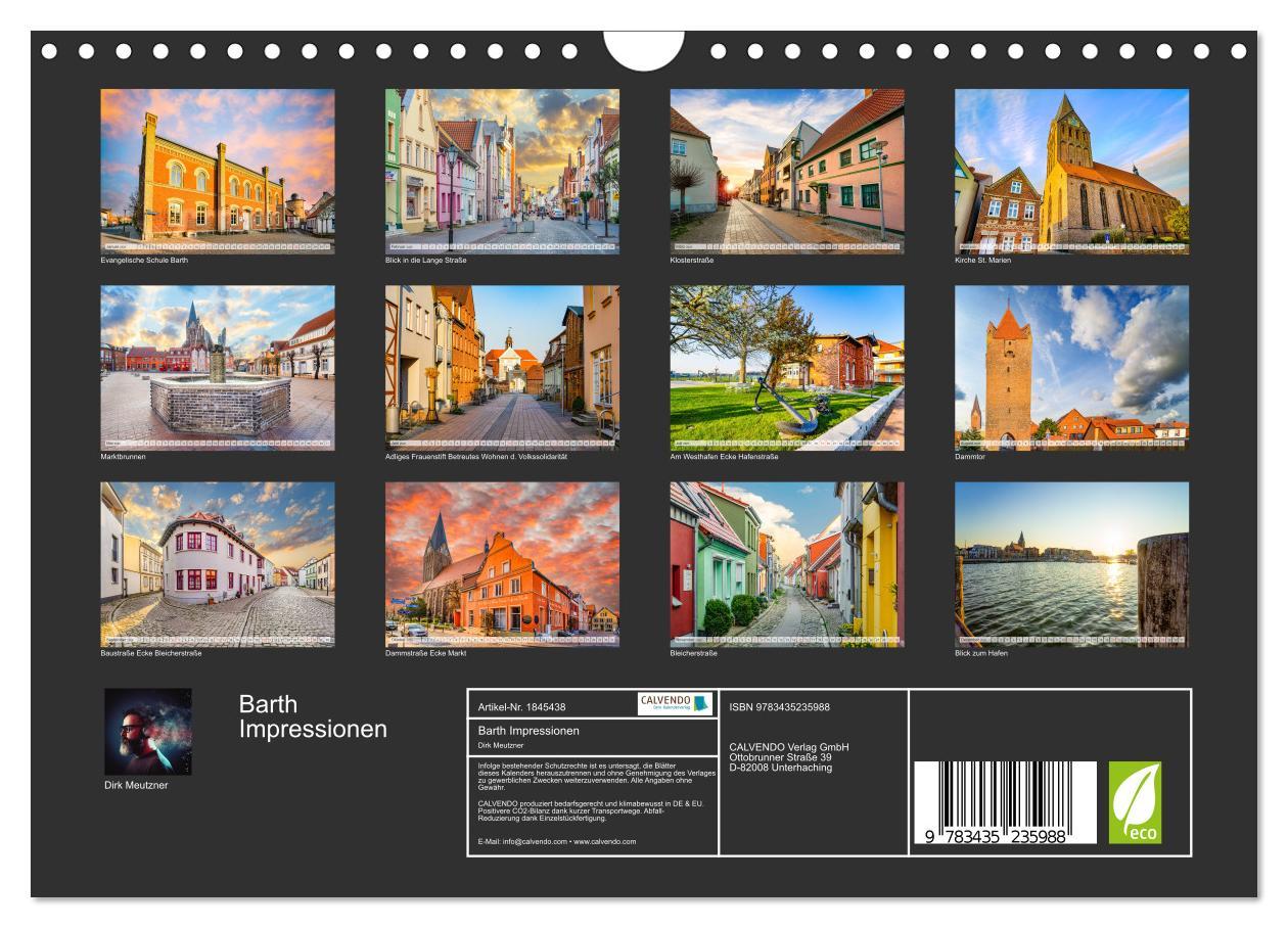 Bild: 9783435235988 | Barth Impressionen (Wandkalender 2025 DIN A4 quer), CALVENDO...