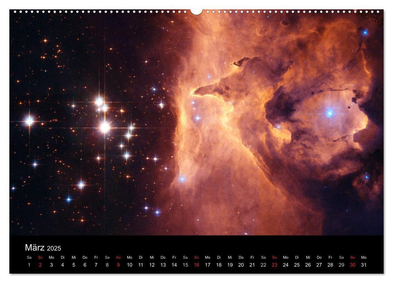 Bild: 9783435485420 | Der Weltraum. Spektakuläre Gasnebel und Galaxien (Wandkalender 2025...