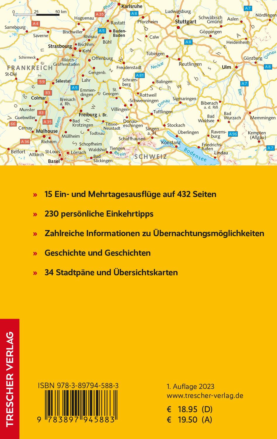 Rückseite: 9783897945883 | TRESCHER Reiseführer Entdeckungen in Südbaden | Wolfram Haas | Buch