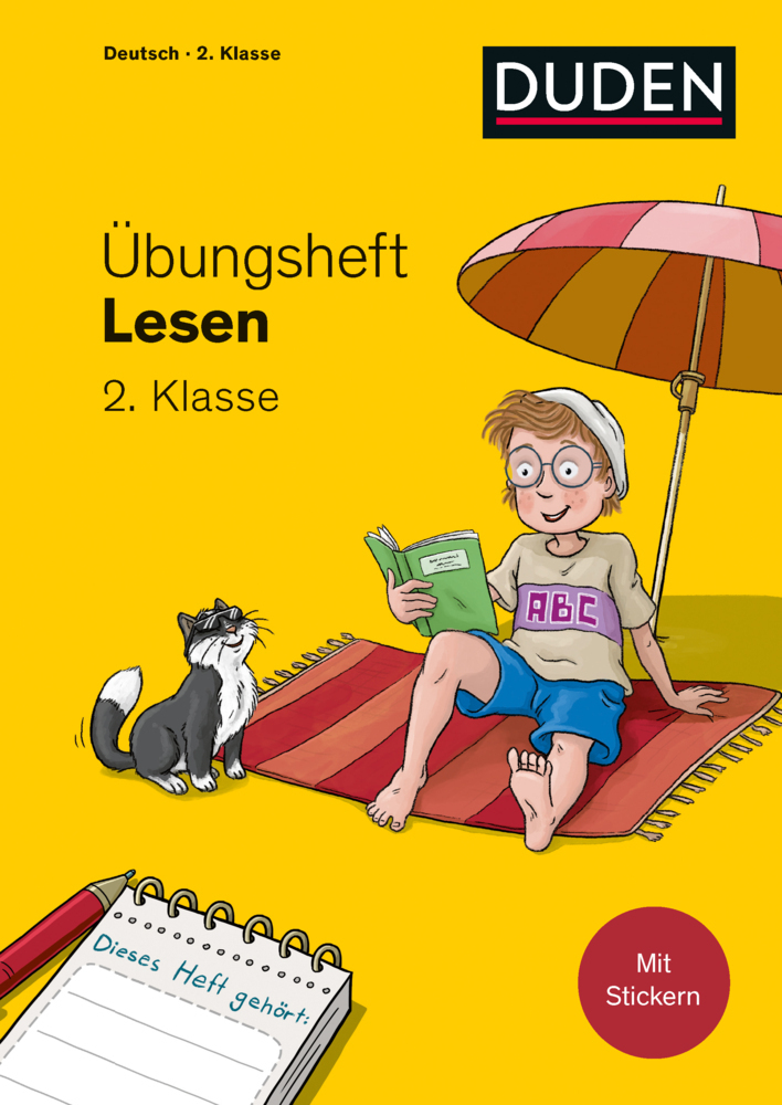 Cover: 9783411747955 | Übungsheft - Lesen 2.Klasse | Mit Stickern und Lernerfolgskarten