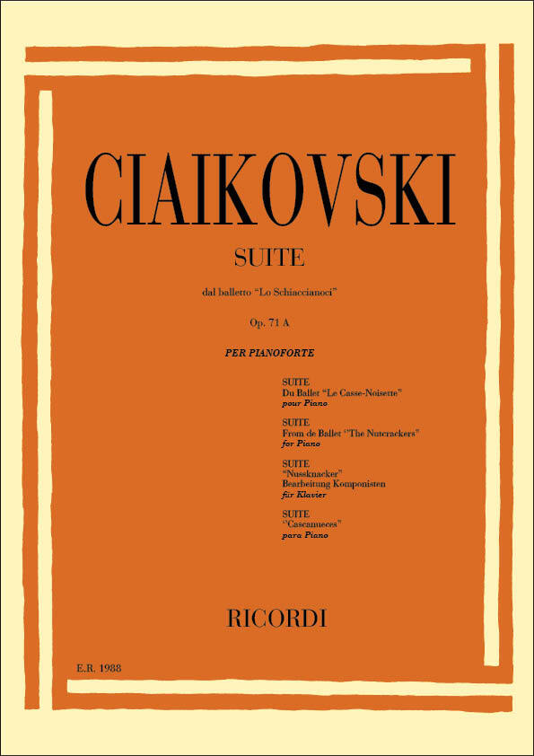 Cover: 9790041819884 | Lo Schiaccianoci Suite Dal Balletto Op 71A N.1-8 | Per Pianoforte