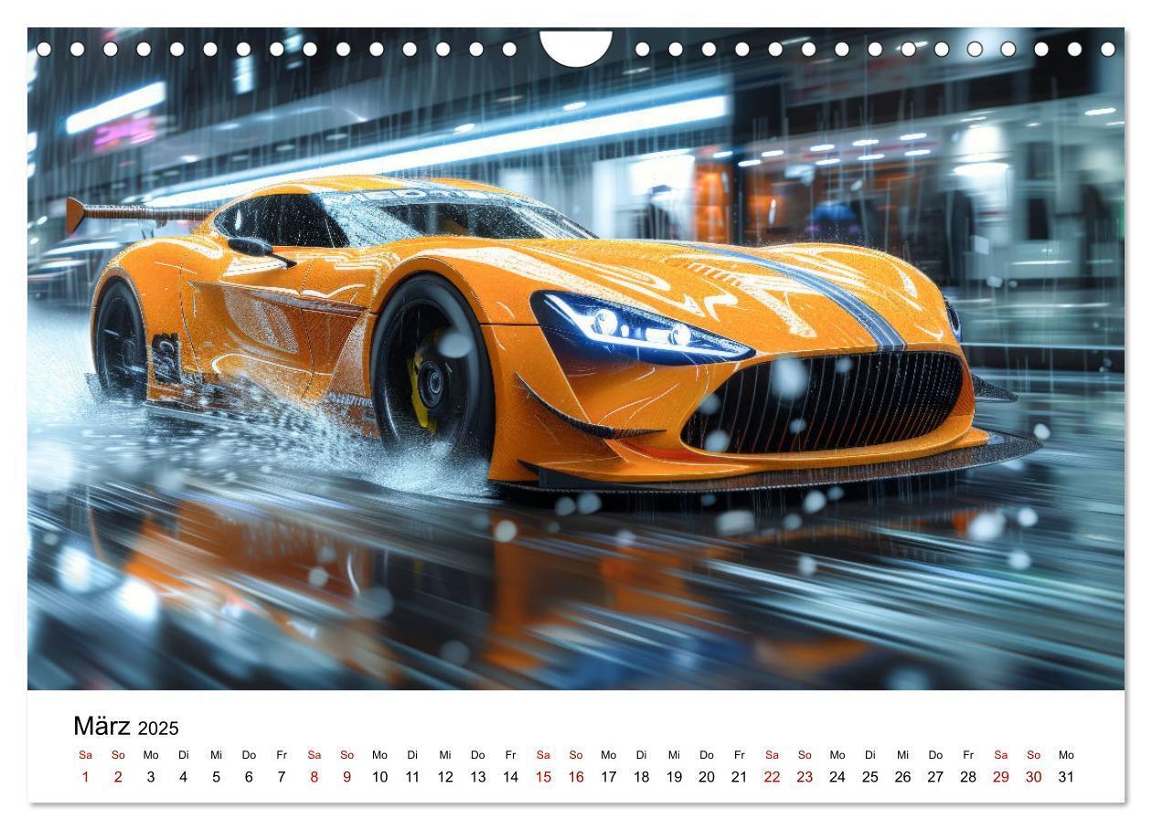 Bild: 9783383796050 | Schnelle Sportwagen (Wandkalender 2025 DIN A4 quer), CALVENDO...