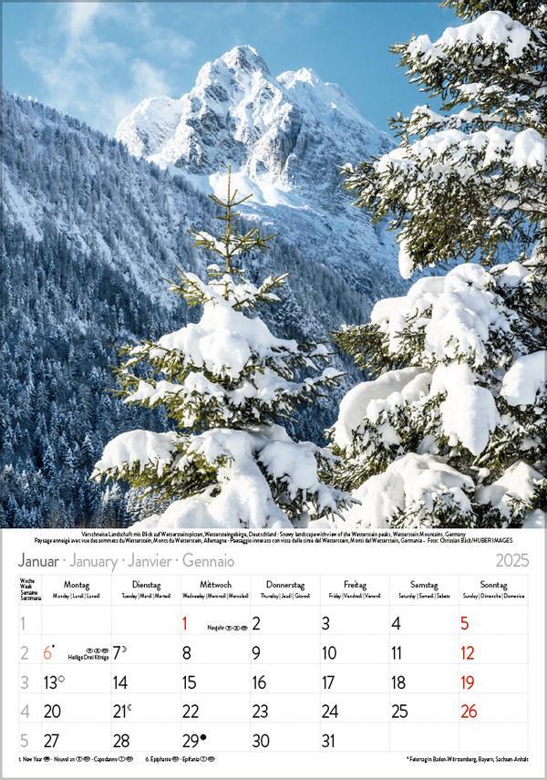 Bild: 9783731876113 | Die Alpen 2025 | Verlag Korsch | Kalender | Spiralbindung | 13 S.