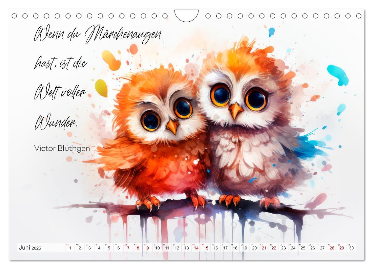 Bild: 9783383843877 | MOTIVATION Sprüche mit süßen Tierkindern (Wandkalender 2025 DIN A4...