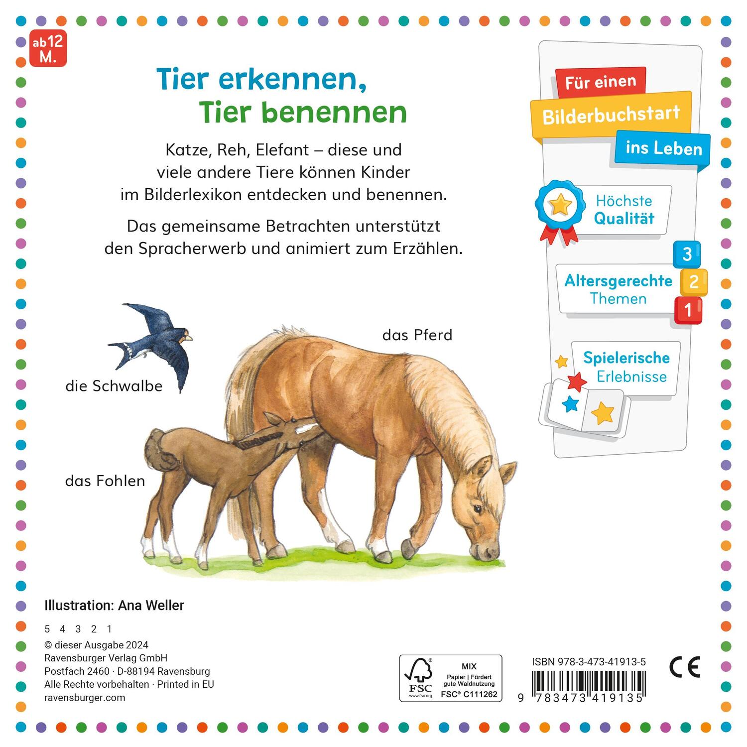 Rückseite: 9783473419135 | Mein allererstes Tierlexikon | Buch | 24 S. | Deutsch | 2024