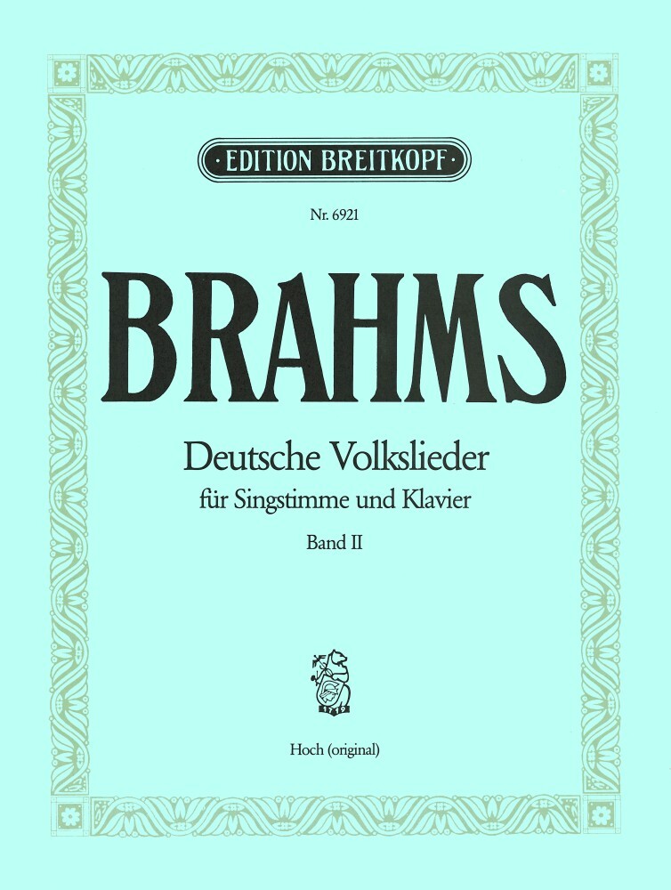 Cover: 9790004170960 | Deutsche Volkslieder, Band 2 | Johannes Brahms | Buch