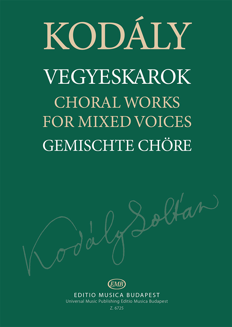 Cover: 9790080067253 | Choral Works For Mixed Voices | Editio Musica Budapest | Zoltan Kodaly