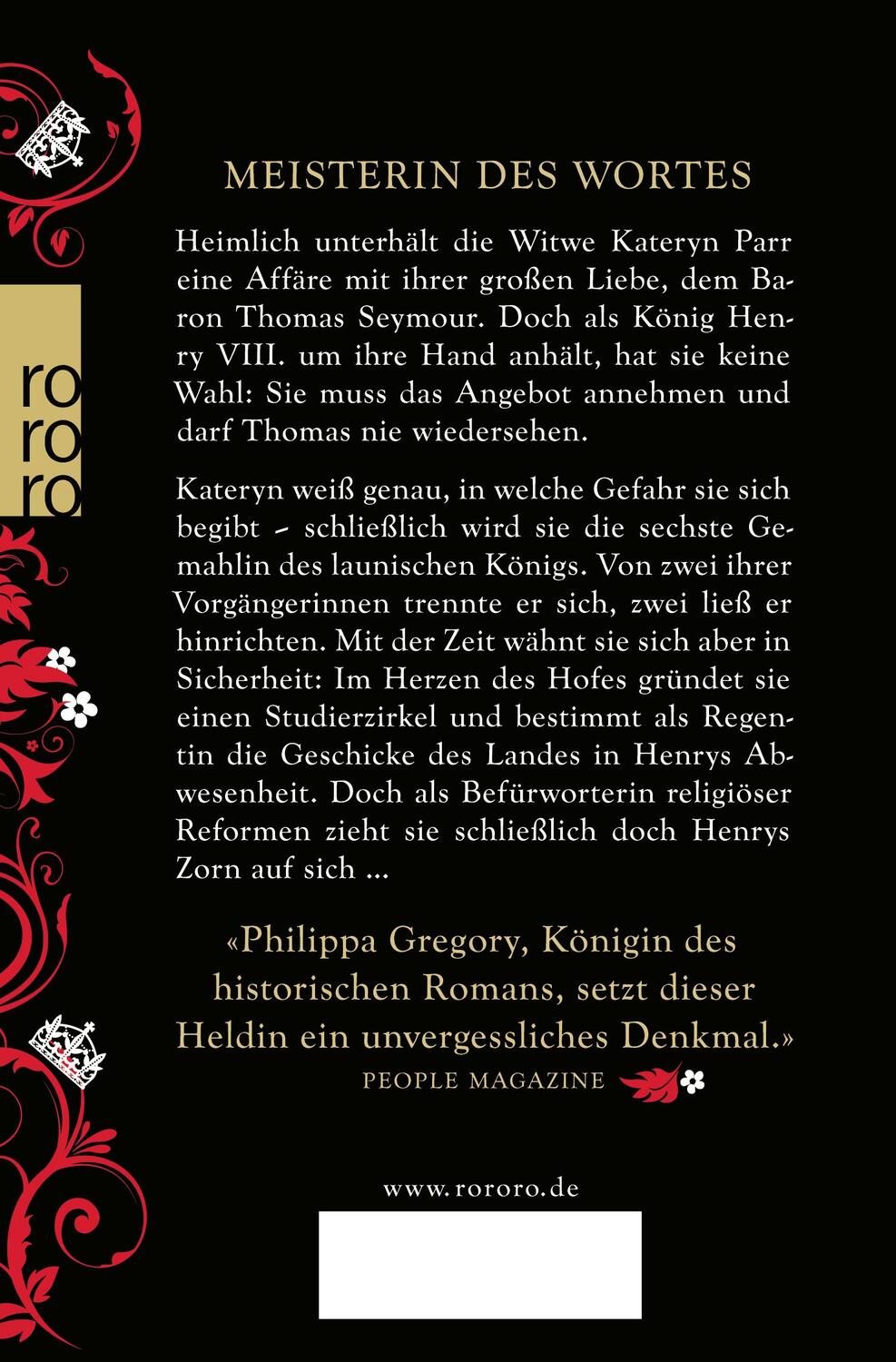 Rückseite: 9783499272202 | Die letzte Gemahlin des Königs | Philippa Gregory | Taschenbuch | 2016