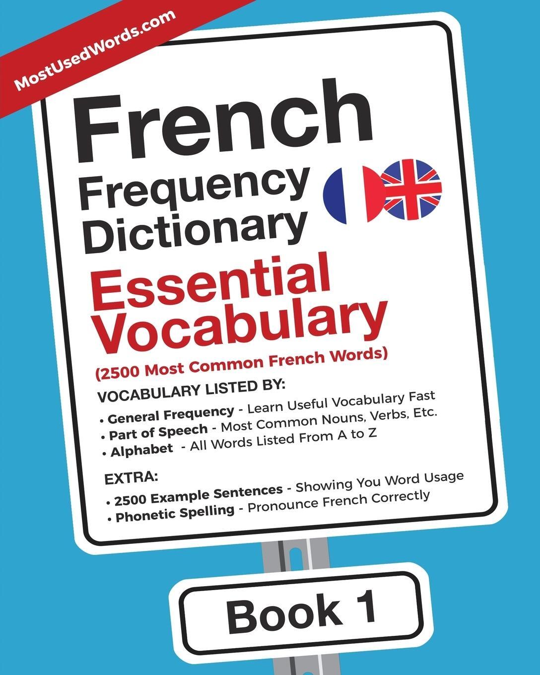 Cover: 9789492637086 | French Frequency Dictionary - Essential Vocabulary | Mostusedwords