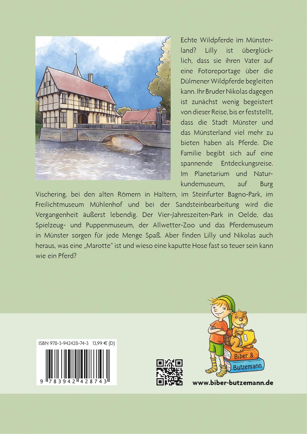 Rückseite: 9783942428743 | Abenteuer im Münsterland | Lilly, Nikolas und die Wildpferde | Buch