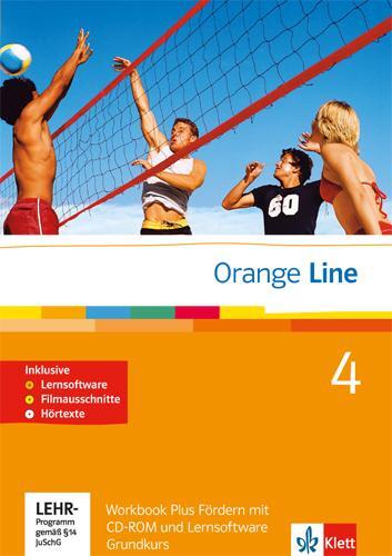 Cover: 9783125476493 | Orange Line. Teil 4: (4. Lernjahr) Grundkurs. Workbook Fördern mit...