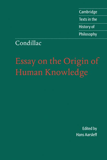 Cover: 9780521585767 | Condillac | Essay on the Origin of Human Knowledge | Condillac (u. a.)