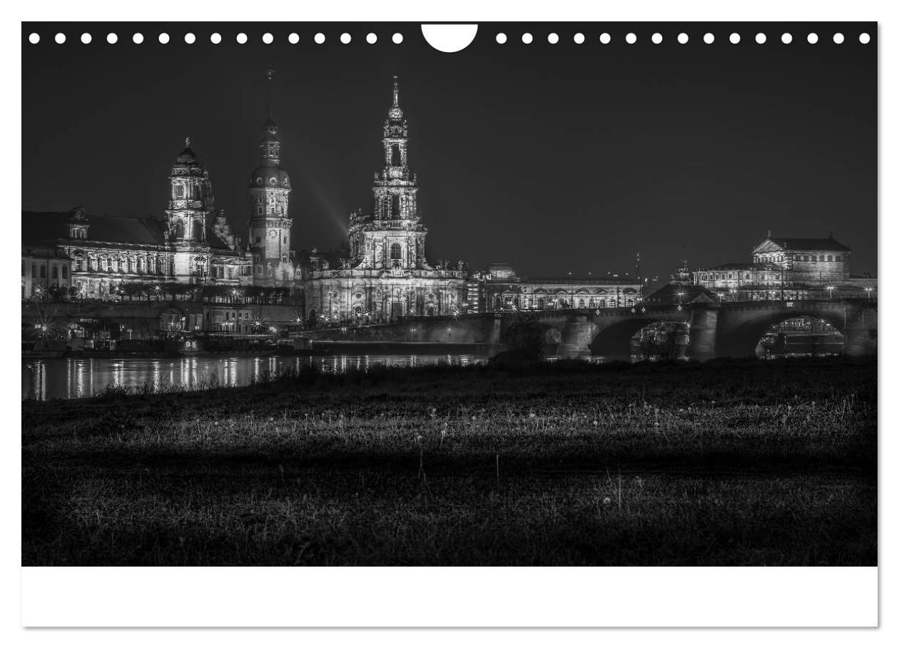 Bild: 9783435637478 | Dresden - Elbflorenz bei Nacht (Wandkalender 2025 DIN A4 quer),...