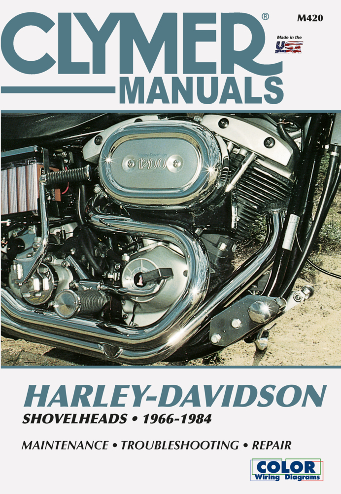 Cover: 9780892875665 | Harley-Davidson Shovelhead Motorcycle (1966-1984) Clymer Repair Manual