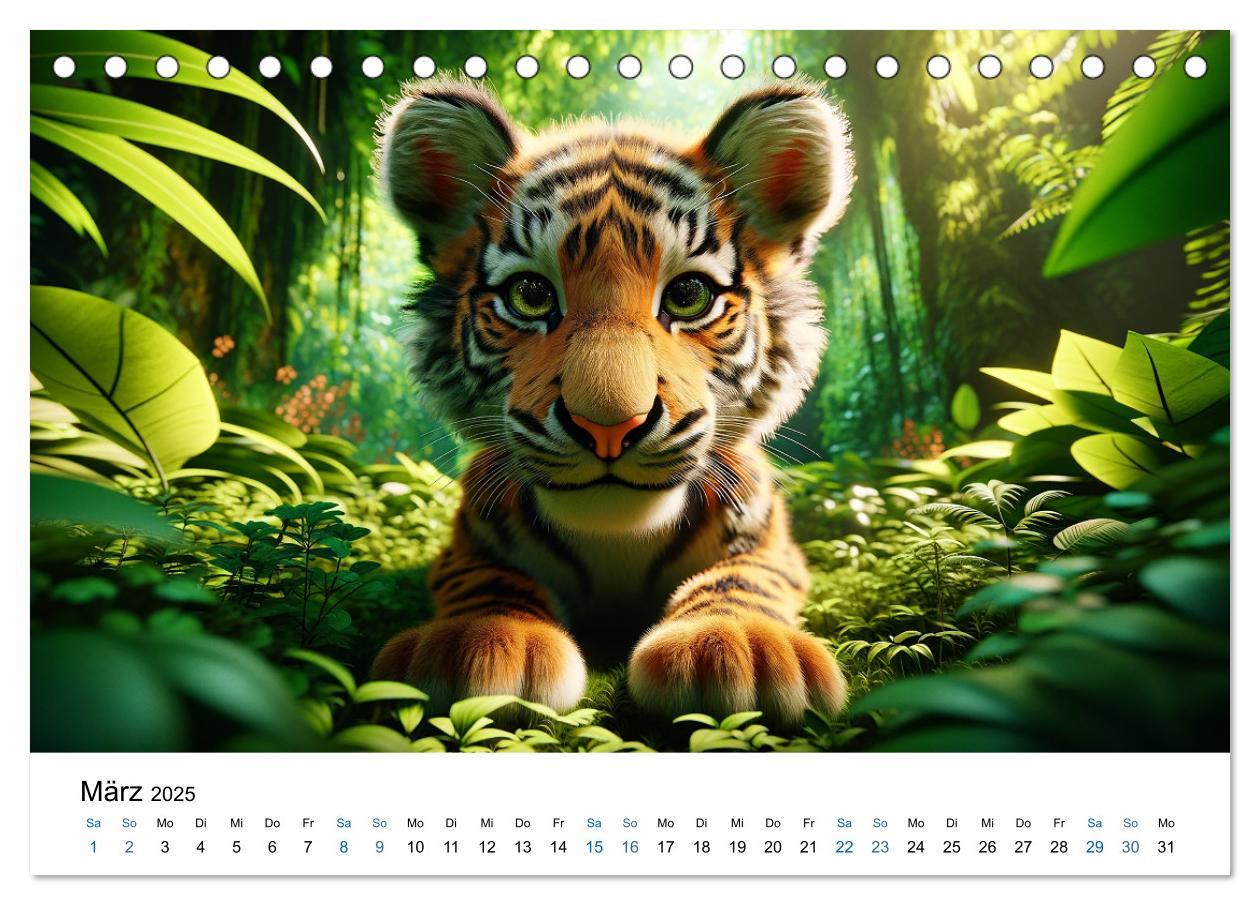 Bild: 9783383766633 | Baby-Tiere (Tischkalender 2025 DIN A5 quer), CALVENDO Monatskalender