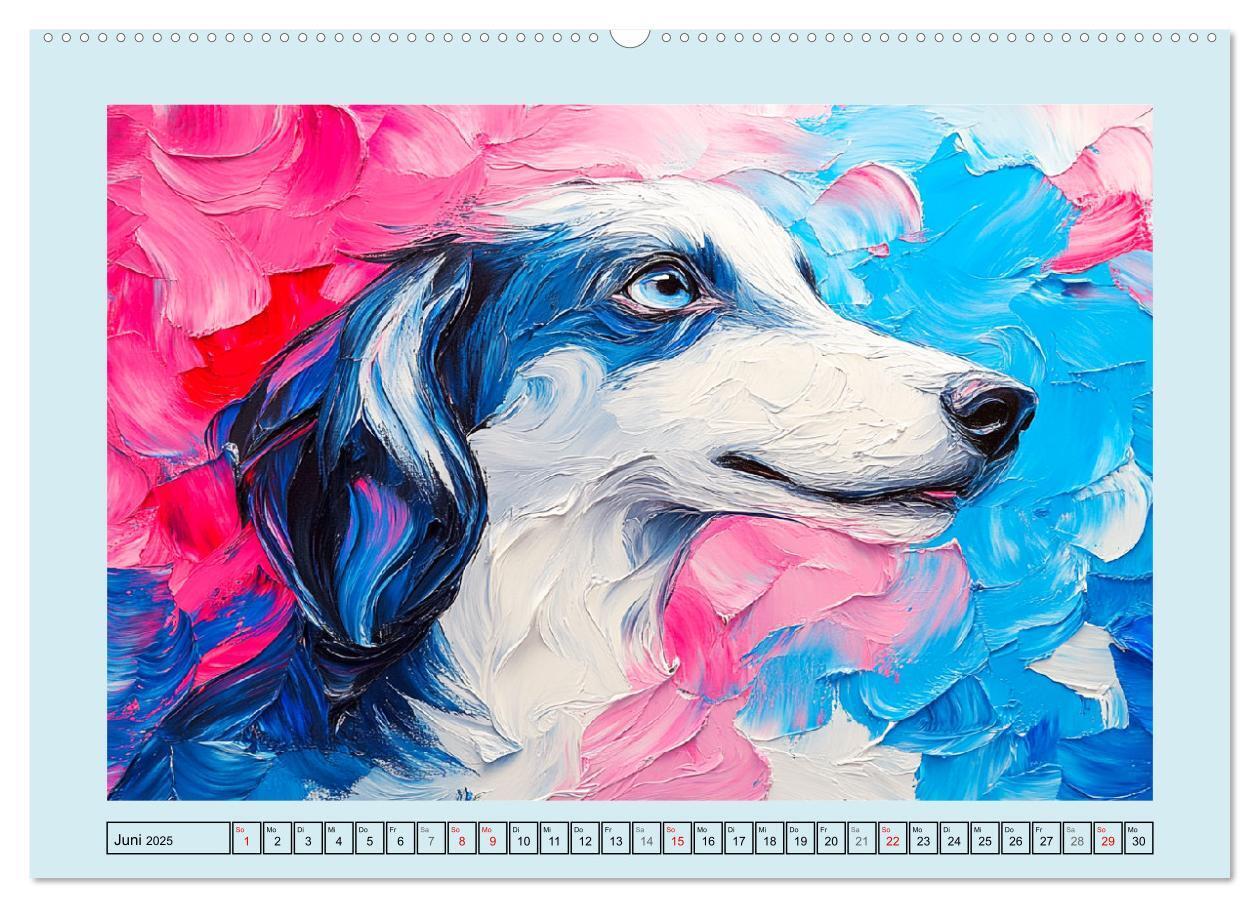 Bild: 9783457200834 | Hunde Paintings. Moderne Portraits in Öloptik (Wandkalender 2025...