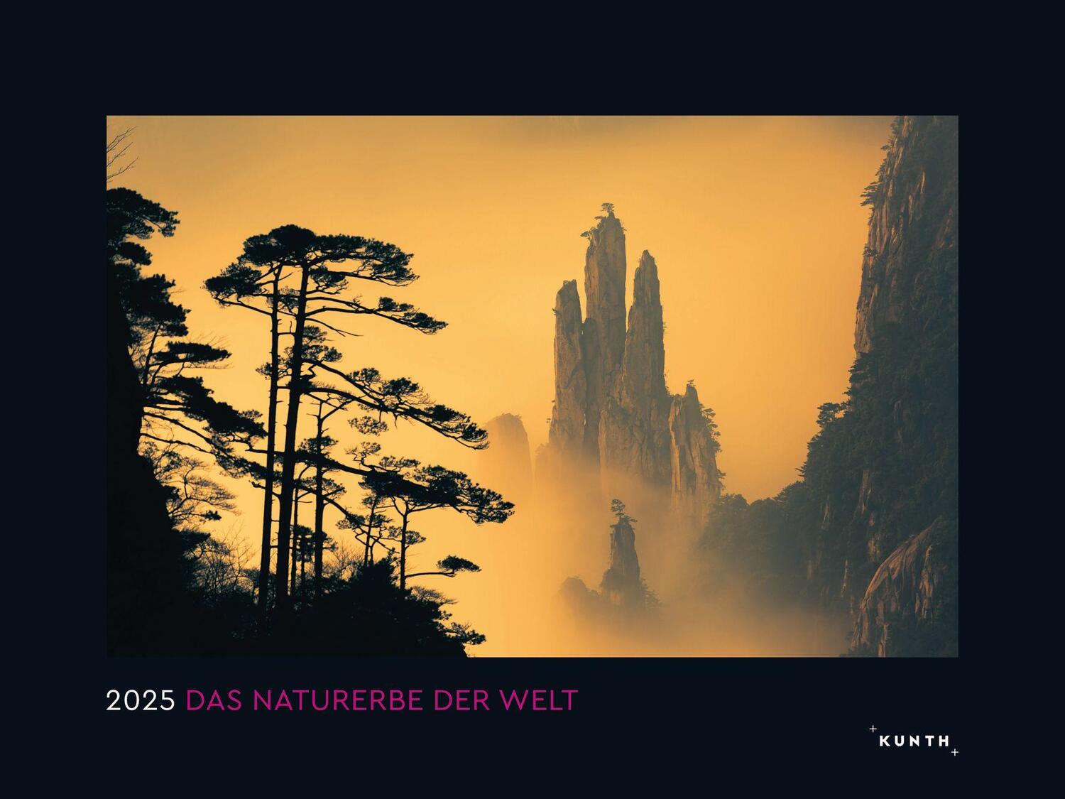 Cover: 9783965913509 | Das Naturerbe der Welt - KUNTH Wandkalender 2025 | Kalender | 14 S.