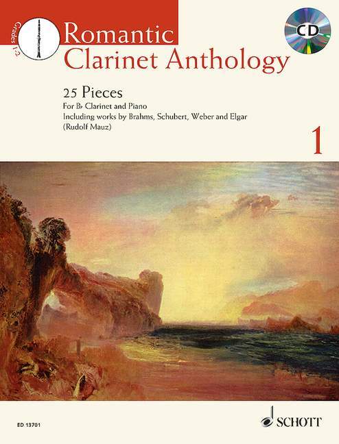 Cover: 9790220134883 | Romantic Clarinet Anthology Vol. 1 | 25 Pieces | Rudolf Mauz | 2015